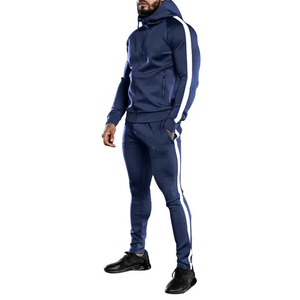 Conjunto Deportivo de Chándal para Hombre, 100% Algodón, Corte Regular, Color Liso, para Correr, Ropa Deportiva - Product Image 5