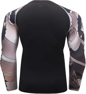 Chemise de bain UV pour homme à manches longues, protection contre les éruptions cutanées, imperméable, séchage rapide, pour le surf et la natation - Product Image 2