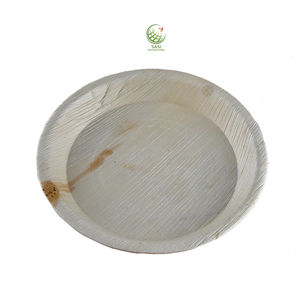 Assiette à dîner jetable en feuille de palmier biodégradable compostable écologique ensemble de vaisselle compostable pour la restauration - Product Image 1