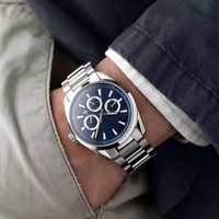 Reloj de acero inoxidable 316L con logotipo personalizado ODM OEM, automático, mecánico, Miyota 9120, multifunción, calendario de 24 horas, día y mes, 100M ATM