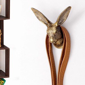 Perchero decorativo de aluminio con cara de conejo antiguo, hecho a mano, reutilizable, utilidad, sombrero, abrigo, llaves, bolsas, ropa resistente - Product Image 3