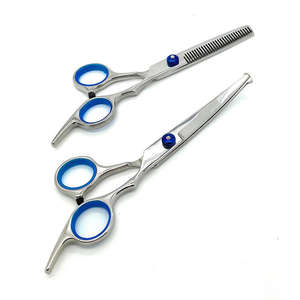 Tijera de hoja curva con logotipo personalizado de calidad profesional, tijeras para el cuidado de mascotas, acero inoxidable - Product Image 5