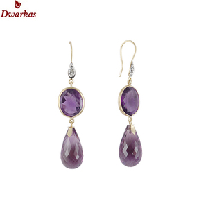 Top qualité meilleure vente usine faite 925 argent sterling améthyste multi pierre boucle d'oreille en gros bijoux lot Jaipur bijoux - Product Image 4