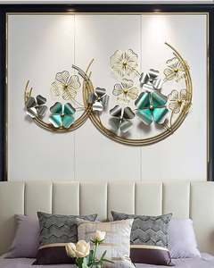 Luxe Haute Vente Premium Style Unique Nouveau Design Taille Personnalisée Maison Ornement Suspendu En Métal Feuille Art Mural En Métal. - Product Image 2