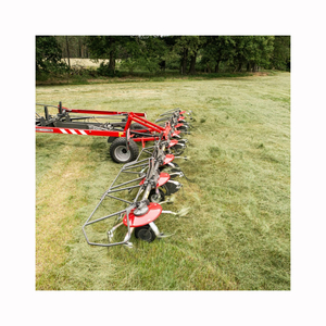 Accessoire de tracteur agricole Massey Ferguson pour le séchage de l'herbe et l'épandage du fourrage cadre en acier durable et large couverture - Product Image 4