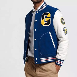 Wholesale Custom High Street Letterman <b>Baseball</b> <b>Bomber</b> <b>Jackets</b> Plus Size Men Winter Embroidered Eco-Friendly Breathable - Product Image 1