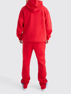 Chándal de Hombre 100% Algodón, Corte Regular, Estilo Urbano Informal para Invierno, Estampado de Dos Tonos, Logotipo Bordado Personalizado - Product Image 4