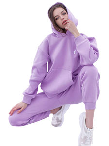 Tenue deux pièces de haute qualité pour femmes, pull à manches longues avec capuche, pantalon Long, ensemble de survêtement avec poches - Product Image 3