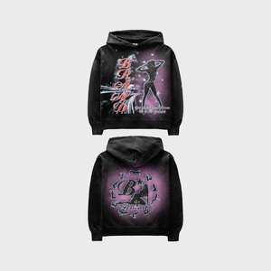 Custom Cotton Sports Hoodie <b>Sweatshirts</b> Men's Oversized Fitted Unisex Design DTG Printed <b>Black</b> Color Casual Vintage Winter Front - Product Image 1