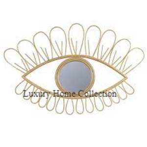Modern Fancy Unique Shape Metal <b>Round</b> <b>Frame</b> Wall Mirror Gold Color Bathroom and Hotel Restaurant Accessories Supplies Low Price - Product Image 3