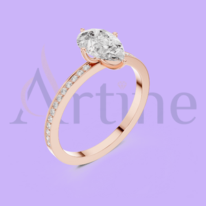 แหวนผู้หญิงชุบทอง14K ดีไซน์หรูหรา - Product Image 1