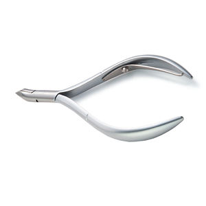 Pinces à cuticules D-16 avec coupe-cuticules à pointe de 3 mm coupe-ongles en acier métallique avec poignée ronde pour la beauté avec emballage personnalisé - Product Image 1