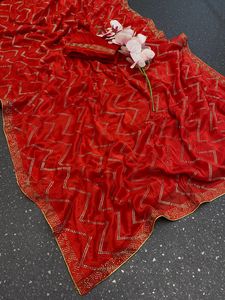 Saree en soie une tenue féminine séduisante pour les occasions spéciales Attractivité accrue - Product Image 4