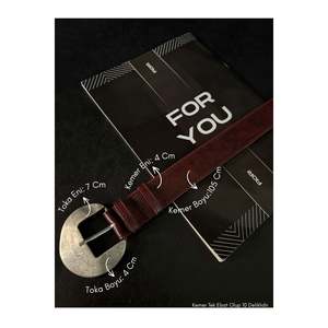 Faux Leather Oval Buckle Women's Trouser <b>Belt</b>, Jacket <b>Belt</b>, Shirt <b>Belt</b>, Dress <b>Belt</b> - <b>Burgundy</b>-Blackout - Product Image 1