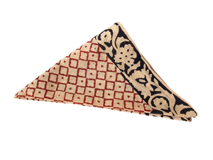 Homestead Cotton <b>Scarf</b> <b>for</b> <b>Women</b> Lightweight Soft Sheer Block Print Summer Bandana Handmade Organic Cotton Bandana - Product Image 4