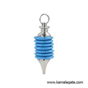 Colgante y Péndulo de Ágata Plateada Antigua, Estilo Nueva Era, con Capas Curativas - Product Image 5