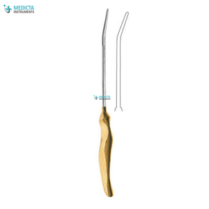Instrumento de cirugía plástica, mango de un cuarto curvado, 24cm - Product Image 1