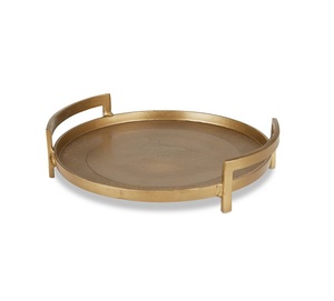 Plateau de service en laiton et en aluminium avec qualité exclusive, meilleur design indien - Product Image 1