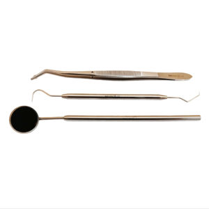 Kit de sonde, miroir et pince dentaire de haute qualité professionnel, conçu pour des diagnostics précis et des inspections cliniques précises - Product Image 1