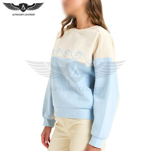 Sudaderas con logotipo personalizado para mujer, novedad de 2025, pulóver, camisetas acogedoras de lana de algodón, trajes cálidos de invierno para niñas y mujeres - Product Image 2