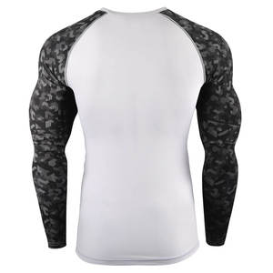 Camiseta de Compresión de Manga Larga para Hombre, de Alta Calidad, en Spandex/Poliéster, para MMA y BJJ, con Logotipo Personalizado Impreso, a Precio Razonable - Product Image 4