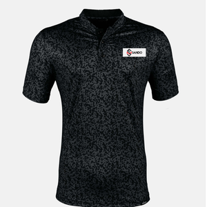 Polos de poliéster 100% para hombre al por mayor, cuello hoja con logotipo personalizado, vintage, absorbe la humedad, ajuste Atlético genial alto - Product Image 1