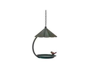 Mangeoire à oiseaux en métal artisanal suspendue mangeoire extérieure décorative pour jardin jardin parc parfait pour nourrir les oiseaux sauvages - Product Image 1