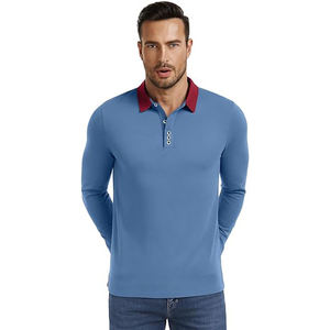 Camisas de Manga Larga para Hombre, 100% Algodón, Cuello Camisero, Casual, Transpirable, con Botones, Bolsillo Personalizado, Venta al por Mayor - Product Image 1