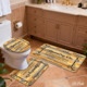Custom Printed <b>Mat</b> <b>Bathroom</b> Rug <b>Set</b> for <b>Bathroom</b> Non-Slip Shower Curtain Bath <b>Mat</b> - Product Image 4