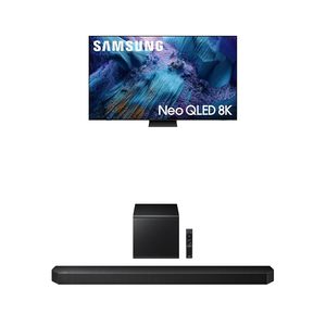 ทีวีสมาร์ท Neo 8K Mini LED ขนาด 75 นิ้ว พร้อมระบบโฮมเธียเตอร์ซาวด์บาร์ซับวูฟเฟอร์ 5.1.2ch แบบไร้สาย - Product Image 1
