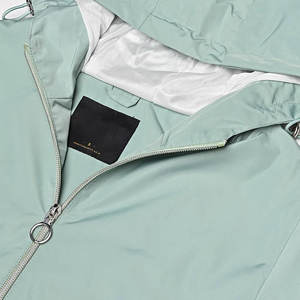 Chaqueta cortavientos deportiva transpirable personalizada para mujer, chaqueta cortavientos ligera e impermeable con cremallera - Product Image 6