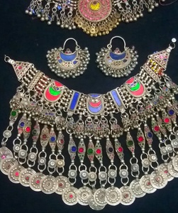 Elegant Stainless Steel Afghan Women <b>Jewelry</b> <b>Set</b> Vibrant Ethnic Craftsmanship for <b>Bridal</b> Outfits Festive Occasions Party Wear - Product Image 2