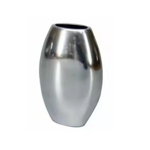 Vase à fleurs de table en acier inoxydable pot de plantes décorations de vase de jardinière en métal moderne pour la décoration de salon - Product Image 1