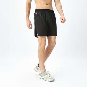 Short de gymnastique personnalisé, nouveauté, haute qualité, respirant, maille, insertion, polyester, spandex, séchage rapide, recyclé, entraînement pour hommes - Product Image 2