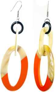 Elegantes pendientes de cuerno de búfalo para niñas, tamaño personalizado disponible a precio asequible | Venta caliente joyería de cuerno natural - Product Image 3