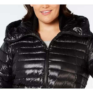 Giacca Imbottita Plus Size da Donna Calvin Klein, Nera, Taglia 3X, Antivento, Calda, Impermeabile, in Nylon con Cappuccio per Inverno e Autunno - Product Image 2