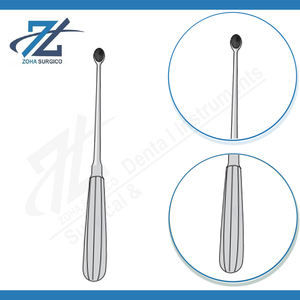 Curette droite Simon Bone, manuelle, 240 mm de long, 6 mm de large, en acier inoxydable, instruments chirurgicaux certifiés CE, fabriqués au Pakistan - Product Image 3