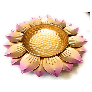 Urli de Hierro de Diseño con Diseño de Hojas, Forma de Sol y Acabado Dorado, Urli Decorativo Clásico Hecho a Mano en India para Decoración del Hogar, Urli Elegante - Product Image 6