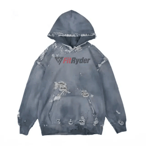 Drop Shoulder Printed Hoodie | Sudadera con capucha bordada para hombre con logotipo personalizado | Acid Wash Vintage Hoodie Wholesale" - Product Image 3
