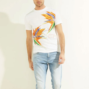 เสื้อยืดผู้ชายผ้าโพลีเอสเตอร์/คอตตอน พิมพ์โลโก้ได้ คอกลม ทรงเข้ารูป เป็นมิตรกับสิ่งแวดล้อม แห้งเร็ว สไตล์สตรีทแวร์ - Product Image 3