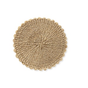 Colored Combo <b>Placemats</b> Natural Material Rounded Mats for Home Decor Tableware Dinning Table Party and Wedding Design Pads - Product Image 5