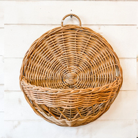 Panier de rangement nordique tissé à la main, suspendu au mur, Imitation rotin naturel, panier de fleurs, panier suspendu de cuisine, décoration de la maison