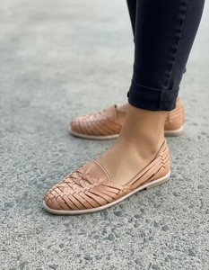 Mocassins plats pour femmes en cuir tressé, à bout fermé, légers, respirants, antidérapants, avec semelle en plastique, chaussures décontractées pour la ville - Product Image 6