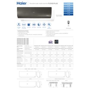 Condizionatore d'Aria Inverter Split Haier Flexis Plus 9000+9000 Btu (R32 2U40S2SM1FA A++ Bianco) - Product Image 4