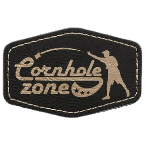 Custom Faux Leather <b>Patches</b> for Hats <b>Jackets</b> Bags Debossed Logo Labels Eco Friendly Apparel Branding Supplier - Product Image 1