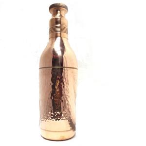 Copper <b>Bottle</b> for Drinking Hammered Design Customized Metal Copper <b>Bottle</b> Mango <b>Shake</b> & Lemon Juice Drinking Copper <b>Bottle</b> - Product Image 3