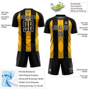 Uniformes de football offrant aux équipes de club une durabilité fiable résistant à la transpiration panneaux respirants coupe athlétique et style premium - Product Image 5
