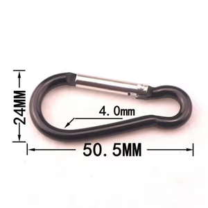 Prix usine en gros métal Clip <span class=keywords><strong>sac</strong></span> pièces <span class=keywords><strong>porte</strong></span> extérieure sport bouteille d'eau crochet 5 cm <span class=keywords><strong>gourde</strong></span> forme aluminium mousqueton <span class=keywords><strong>porte</strong></span>-clés - Product Image 5