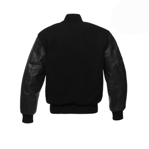 แจ็กเก็ตผ้าฝ้ายโพลีเอสเตอร์ปักลายตัวอักษรสำหรับผู้ชายเสื้อผ้าแนวสตรีทแบบสั่งทำได้ - Product Image 3