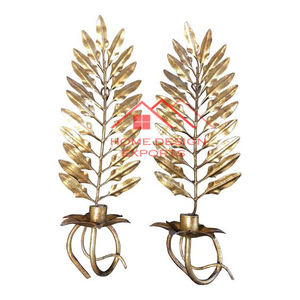 Diseño de tendencia superior Venta caliente Linterna de pared de lujo de oro Linterna de metal estándar decorativa para exteriores e interiores - Product Image 5